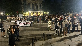 Miran protest u Kragujevcu